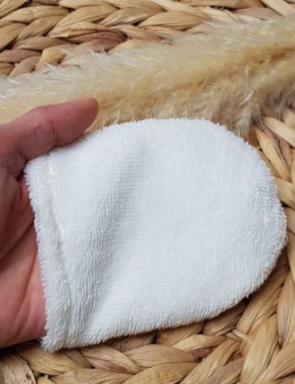 Petit gant démaquillant en fibre de bambou