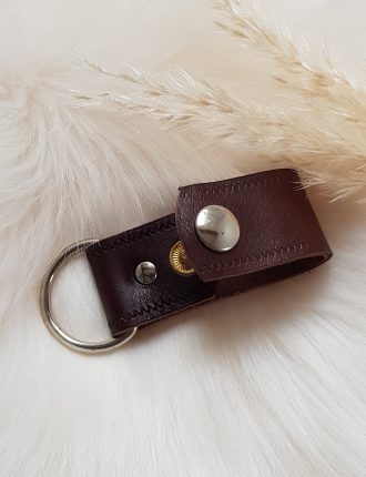 Porte clés ceinture en cuir à personnaliser