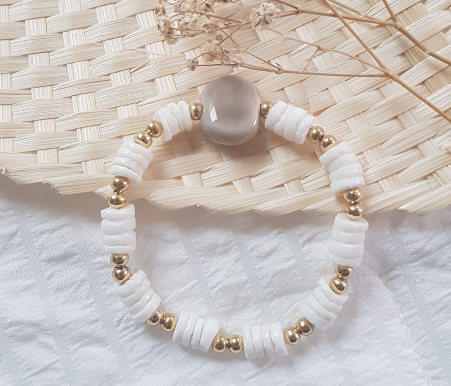Bracelet perle céramique